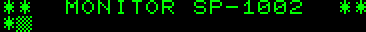 **  MONITOR SP-1002  **